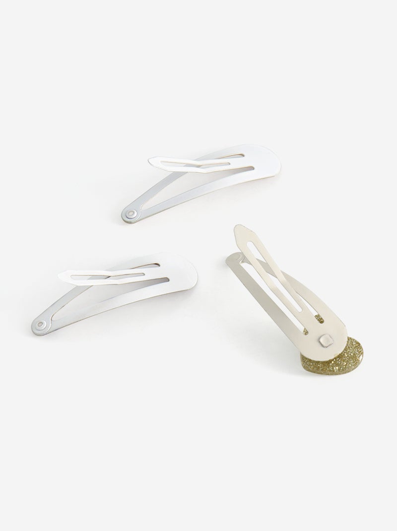 Set di 6 fermagli clic clac Beige - Kiabi