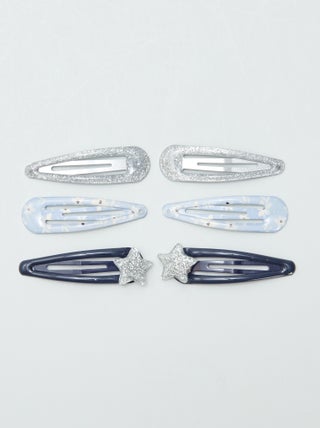 Set di 6 mollettine clic-clac