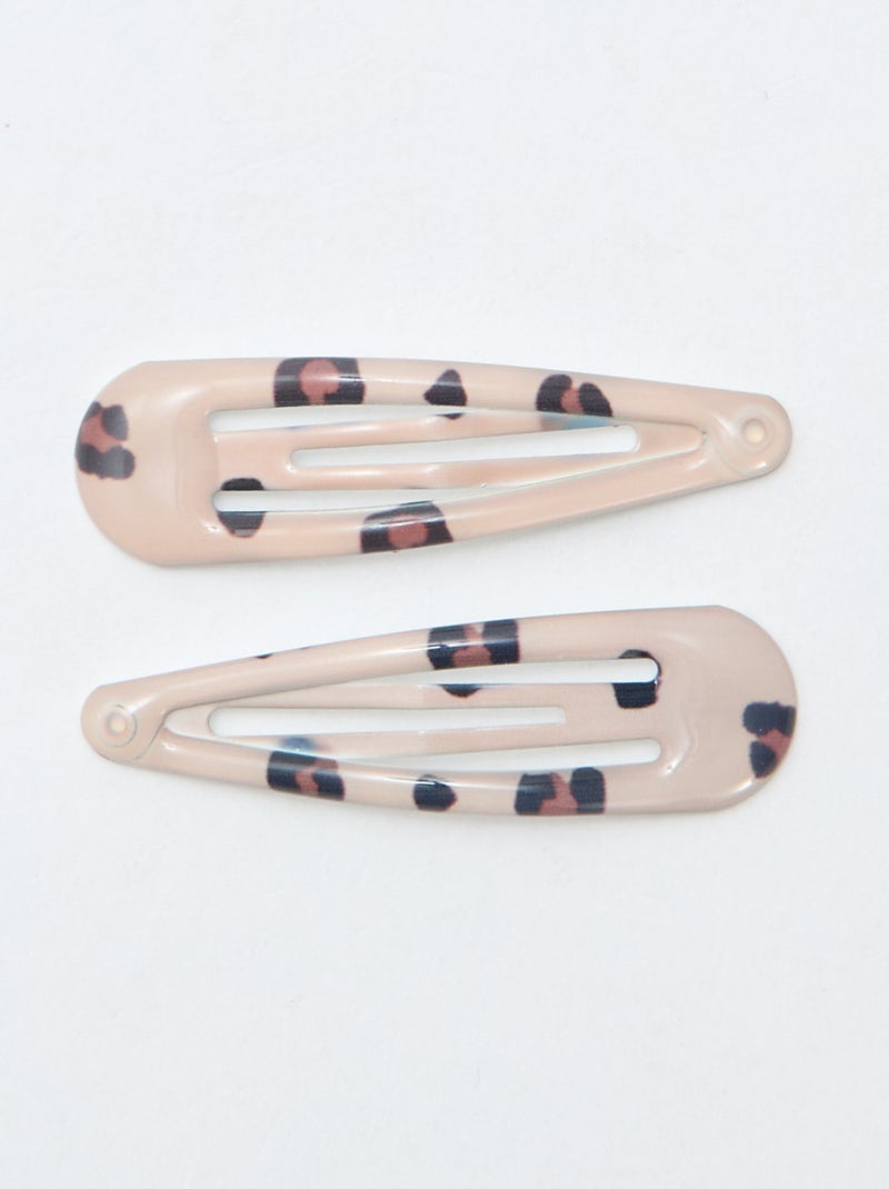 Set di 6 mollettine clic-clac Marrone - Kiabi