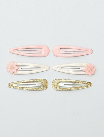 Set di 6 mollettine clic-clac