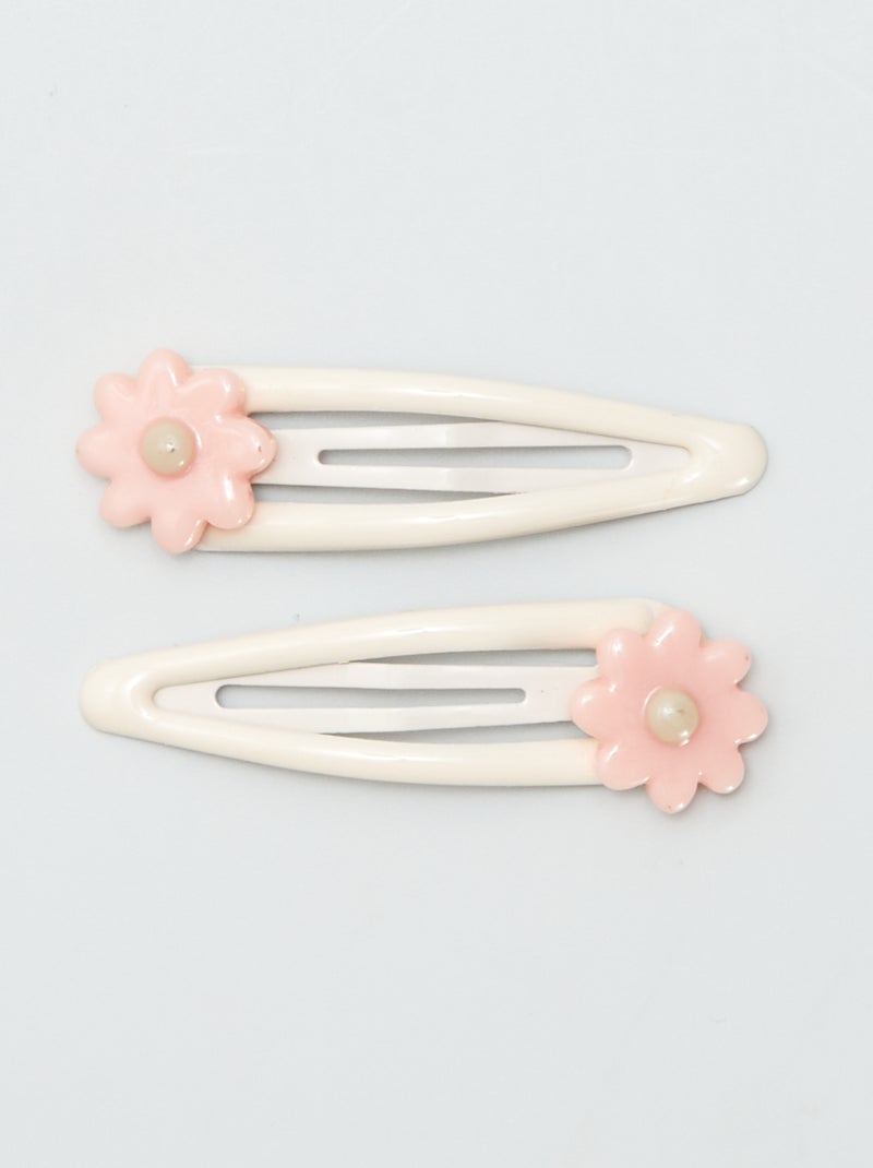 Set di 6 mollettine clic-clac ROSA - Kiabi