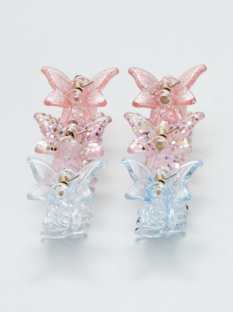Set di 6 mollettoni per capelli stile fiocco multicolore - Kiabi