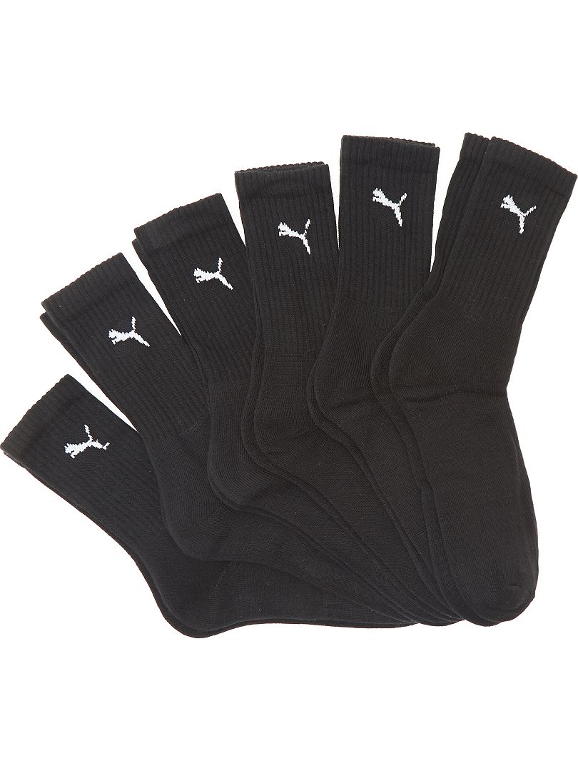 Set di 6 paia di calzini 'Puma' nero - Kiabi