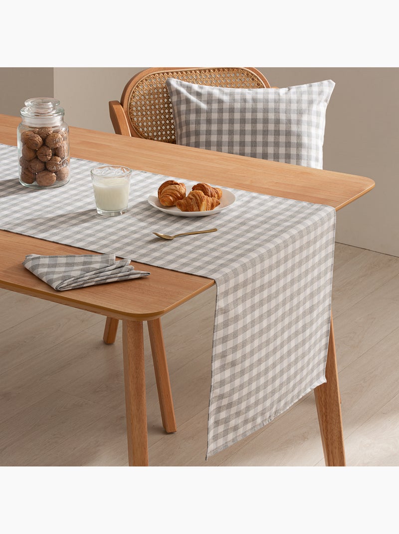Set di 6 tovaglioli in cotone a quadretti vichy - gamusi Grigio chiaro - Kiabi