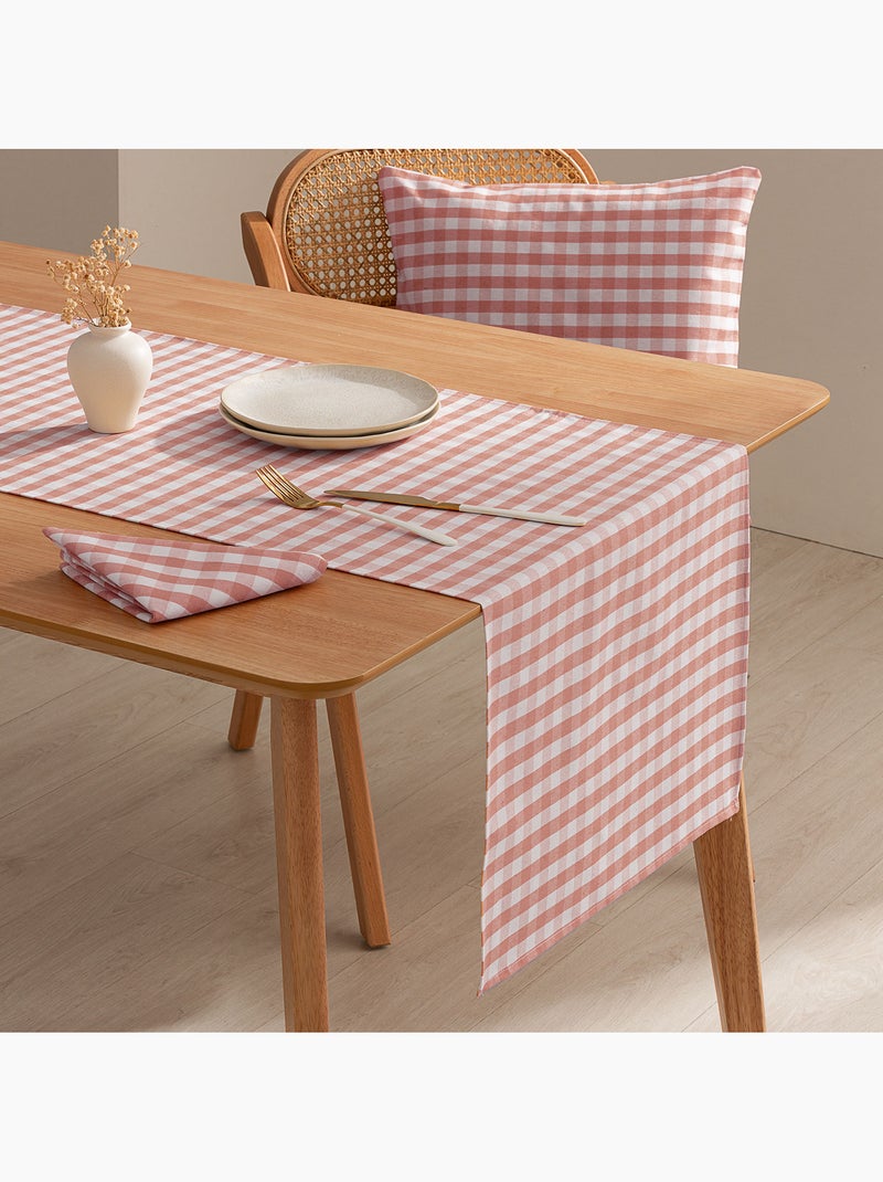 Set di 6 tovaglioli in cotone a quadretti vichy - gamusi Salmone - Kiabi