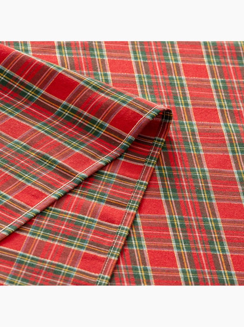 Set di 6 tovaglioli natalizi in cotone, filo dorato in rilievo, motivo tartan - gamusi - Kiabi Set di 6 tovaglioli natalizi in cotone, filo dorato in rilievo, motivo tartan - gamusi - Kiabi