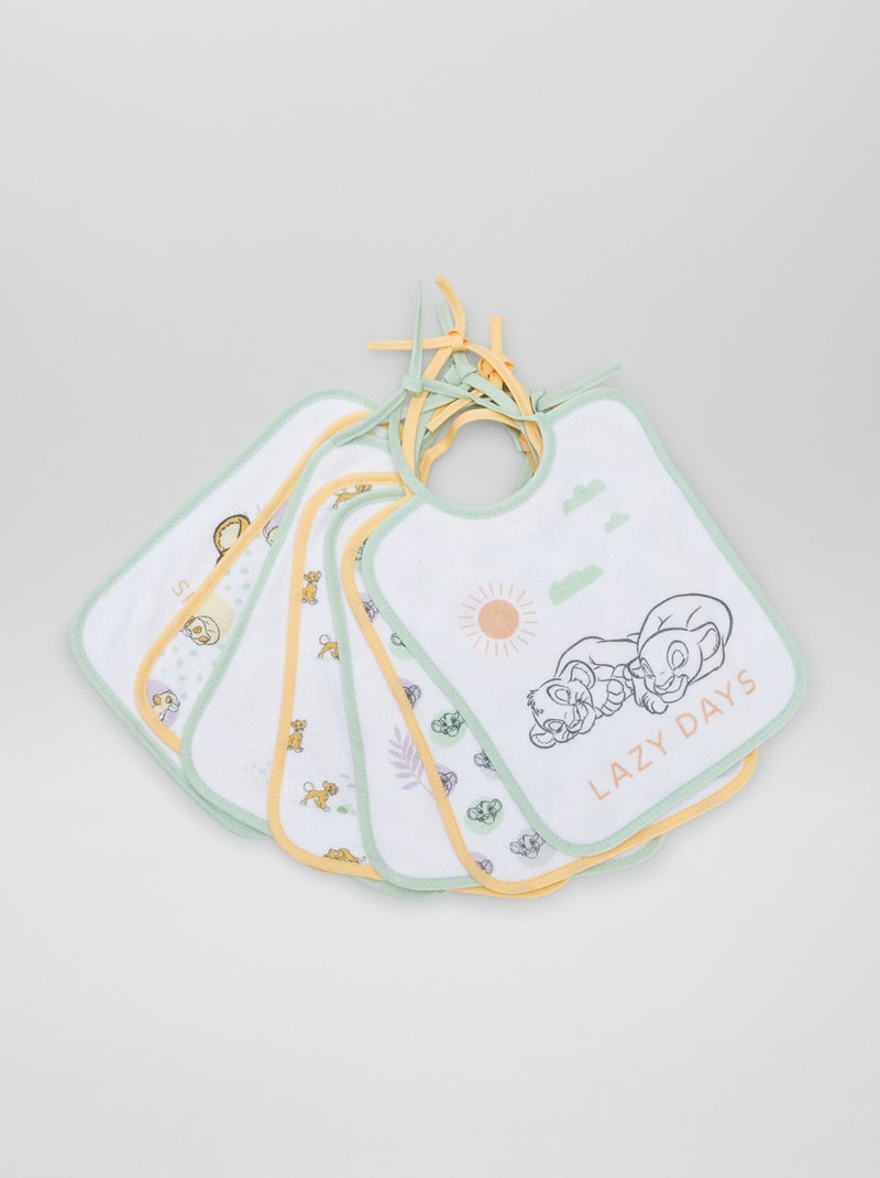 Set di 7 bavaglini 'Il Re Leone' VERDE - Kiabi