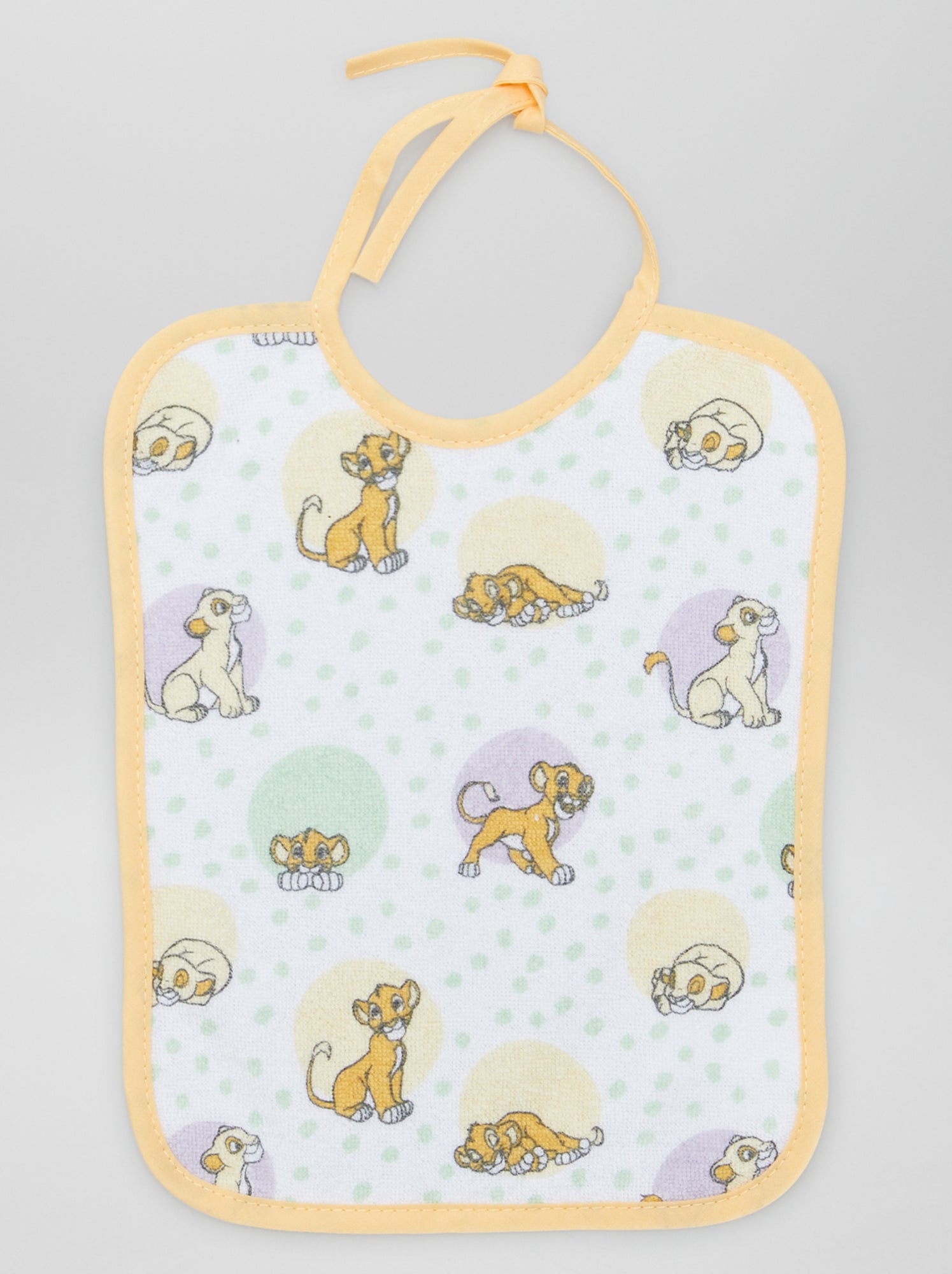 Set 7 Bavaglini Babycalin - Tema Re Leone In Cotone E Spugna 20x25cm - Foto 9