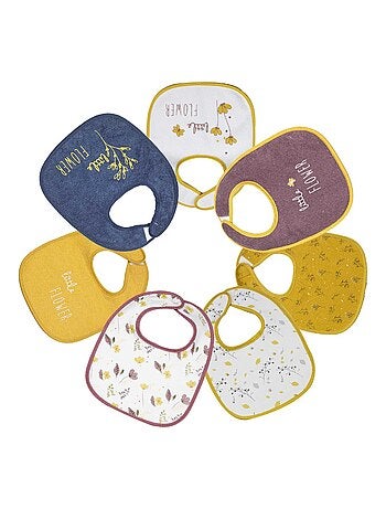 Set di 7 bavaglini impermeabili