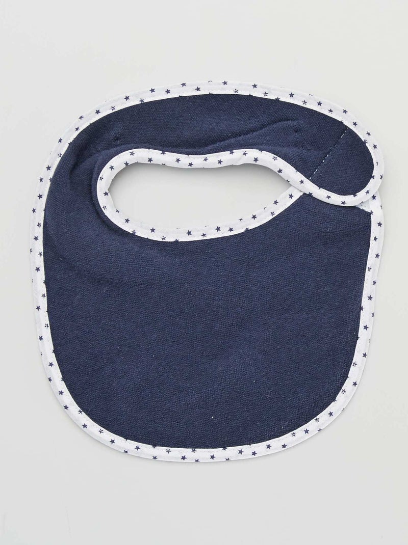 Set di 7 bavaglini in spugna con strappi BLU - Kiabi