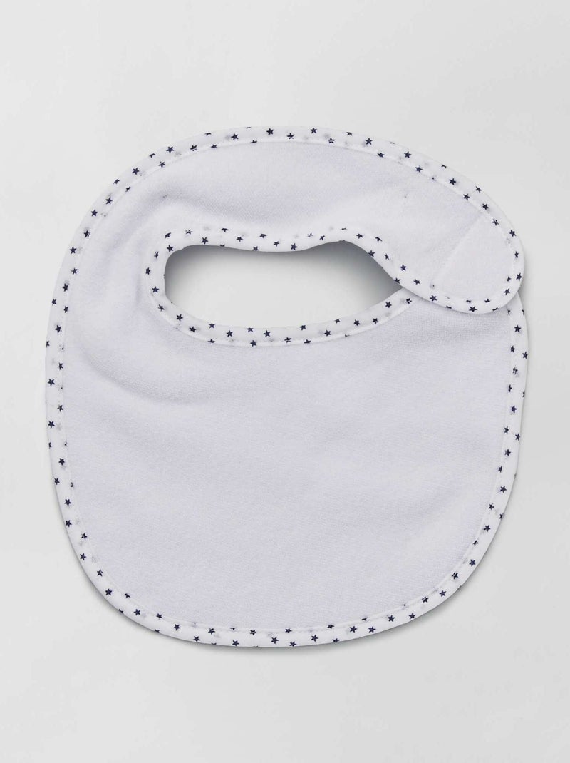 Set di 7 bavaglini in spugna con strappi BLU - Kiabi