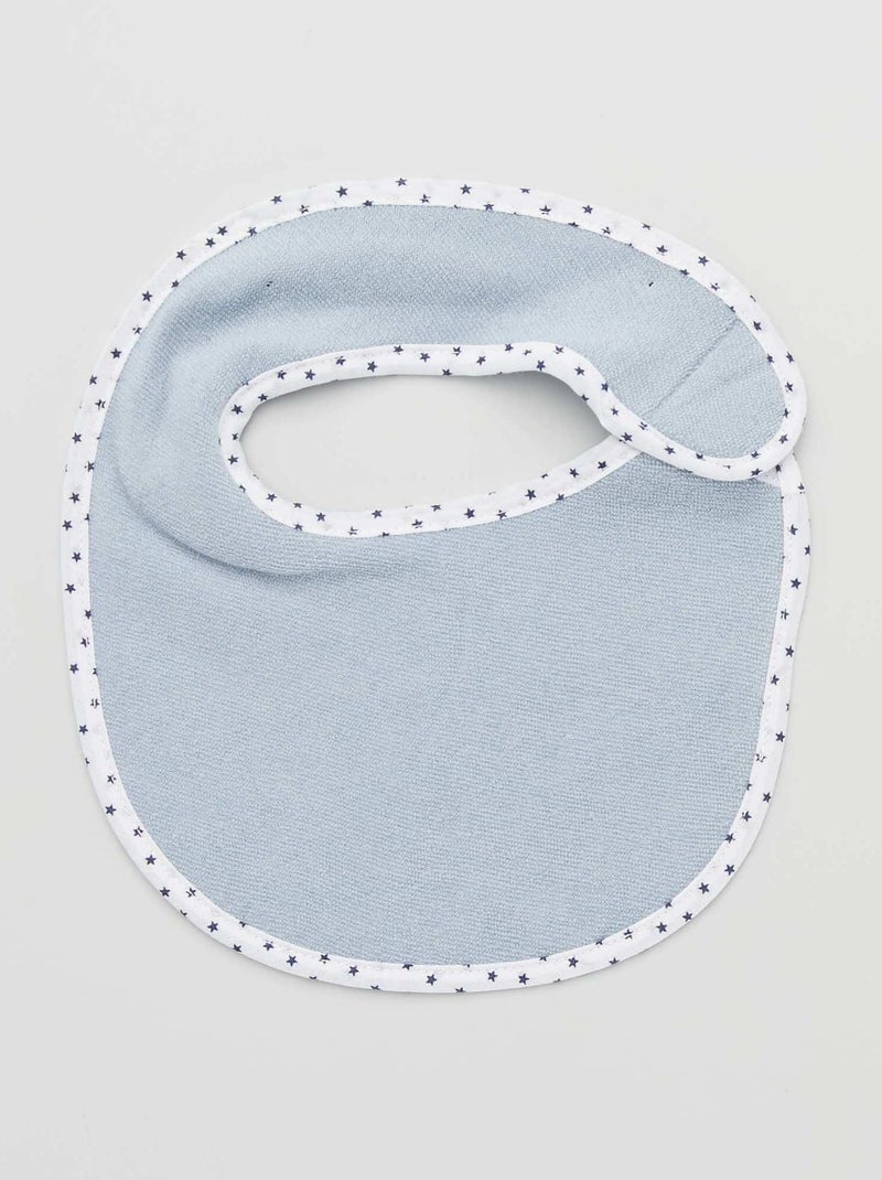 Set di 7 bavaglini in spugna con strappi BLU - Kiabi