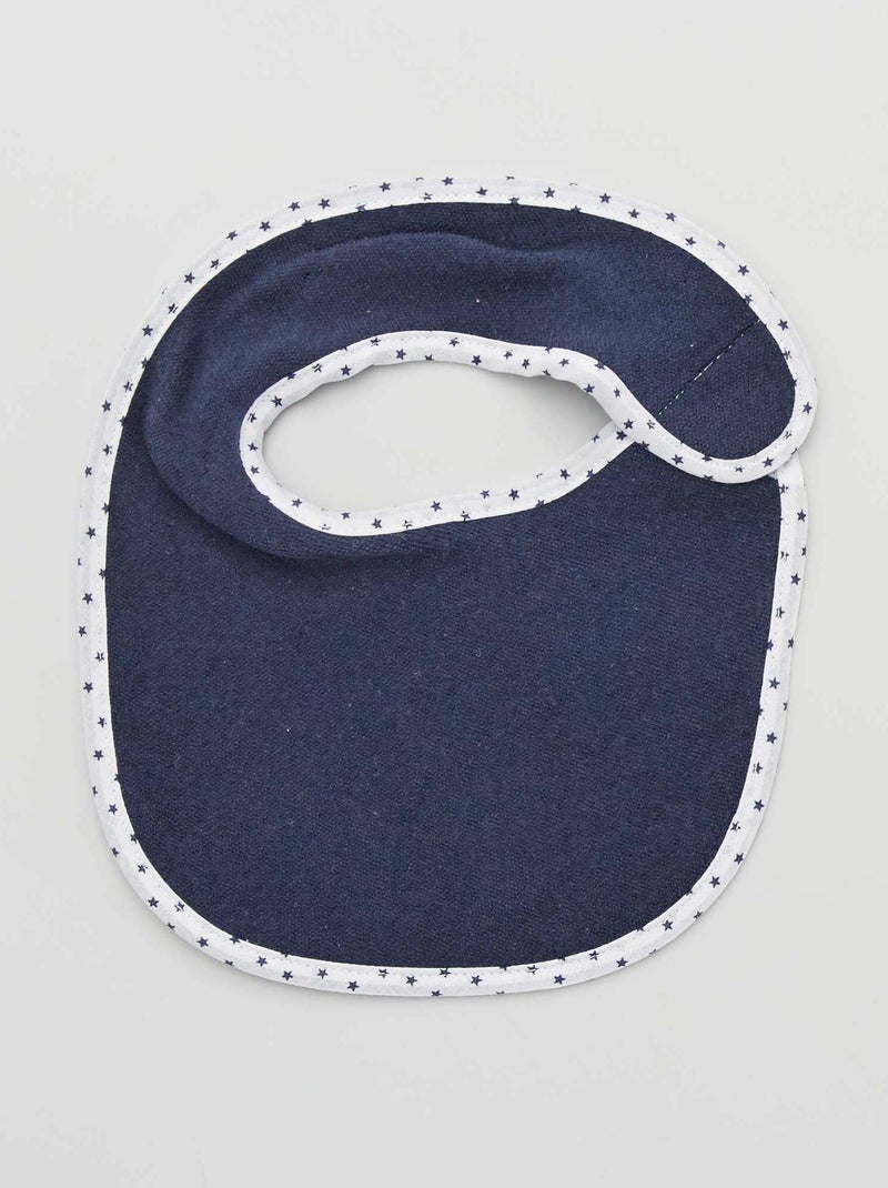 Set di 7 bavaglini in spugna con strappi BLU - Kiabi