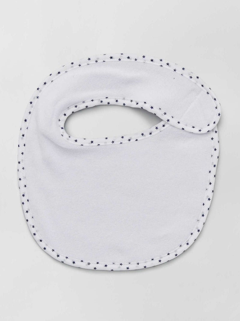 Set di 7 bavaglini in spugna con strappi BLU - Kiabi