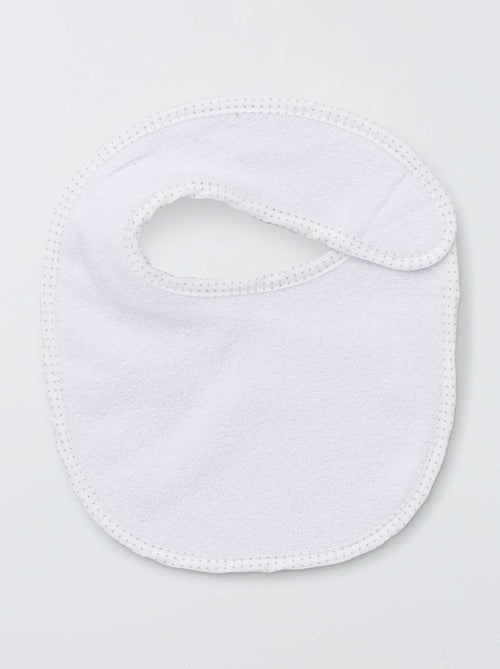 Set di 7 bavaglini in spugna con strappi - Kiabi