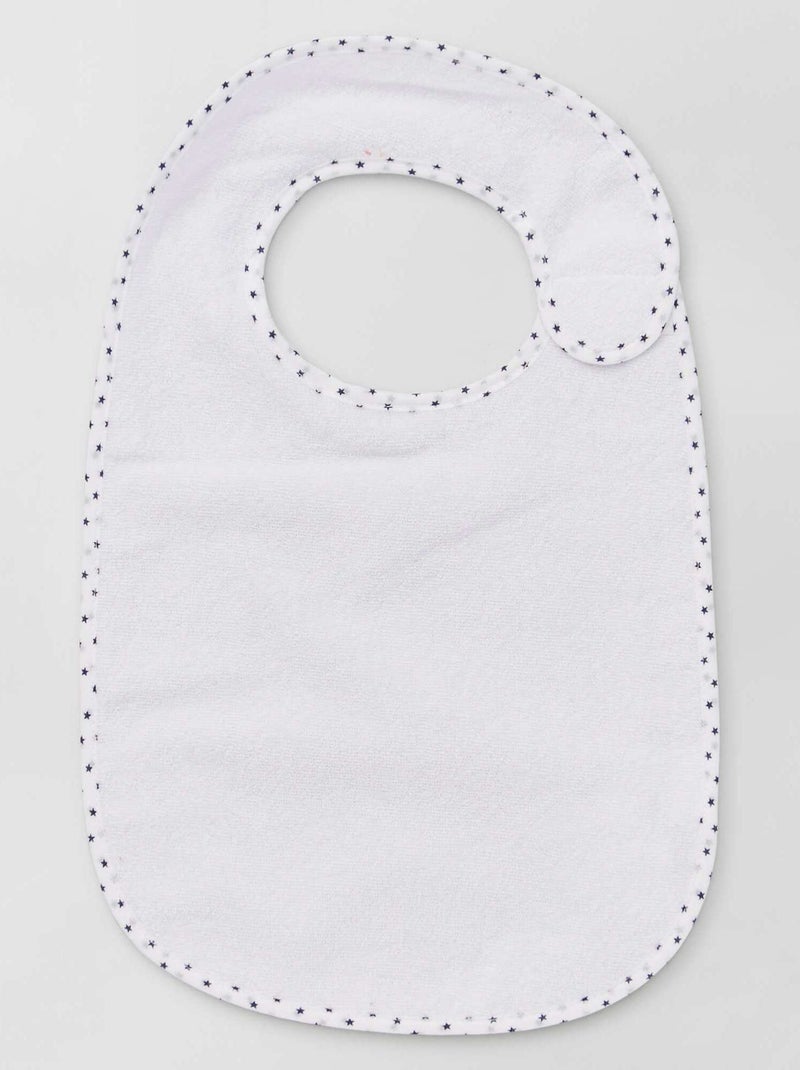 Set di 7 bavaglini in spugna foderati BLU - Kiabi