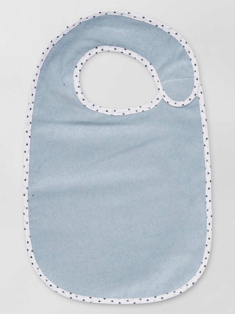 Set di 7 bavaglini in spugna foderati BLU - Kiabi