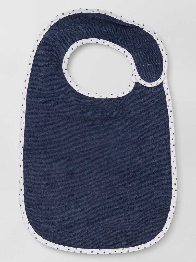 Set di 7 bavaglini in spugna foderati BLU - Kiabi