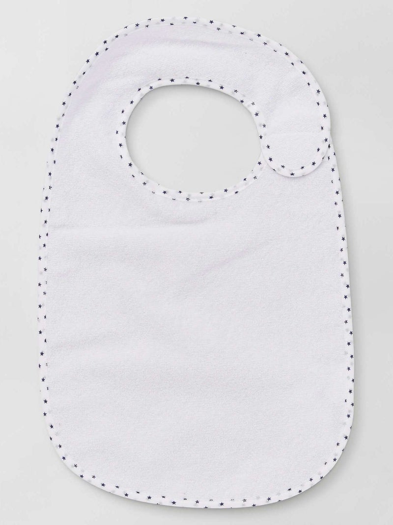 Set di 7 bavaglini in spugna foderati BLU - Kiabi