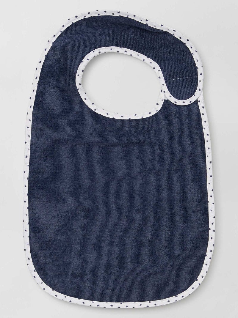 Set di 7 bavaglini in spugna foderati BLU - Kiabi