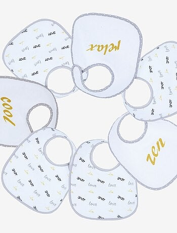 Set di 7 bavaglini per neonati
