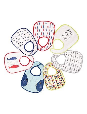 Set di 7 bavaglini per neonati