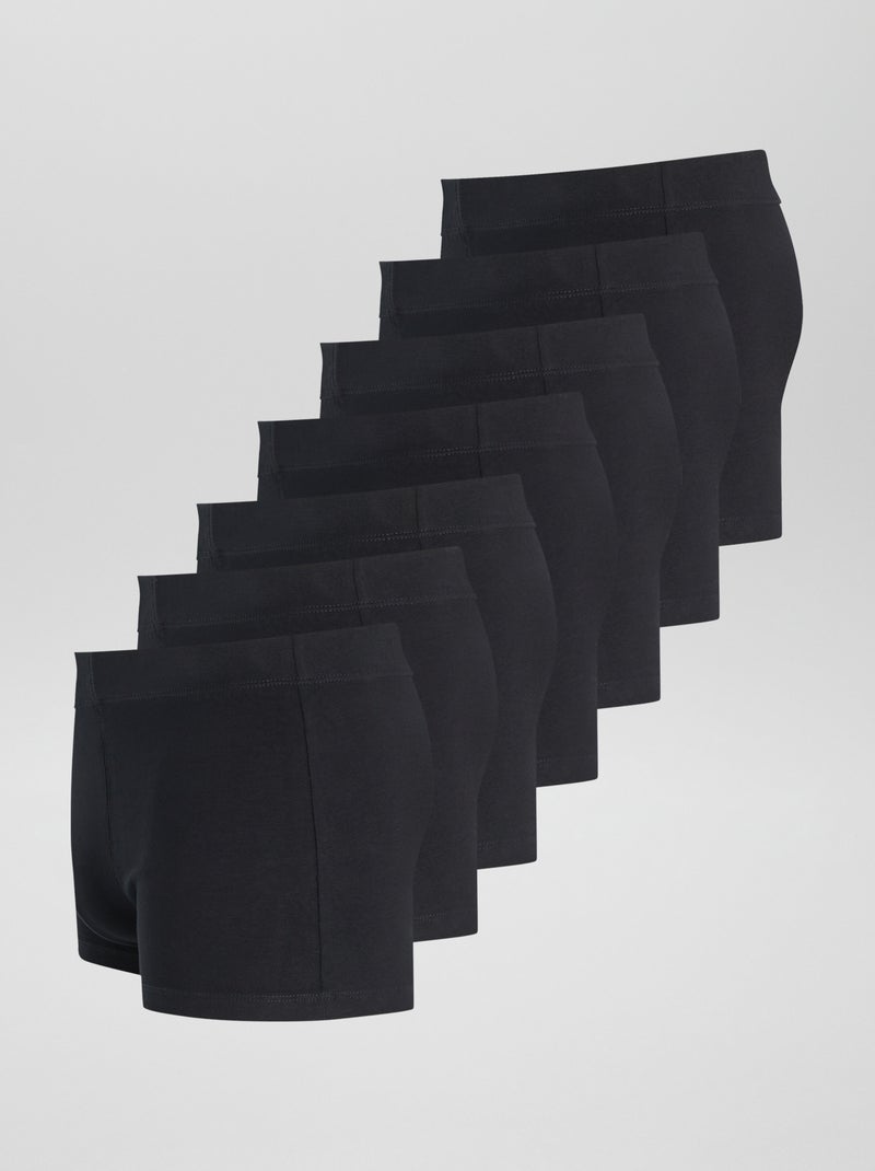 Set di 7 boxer stretch NERO - Kiabi