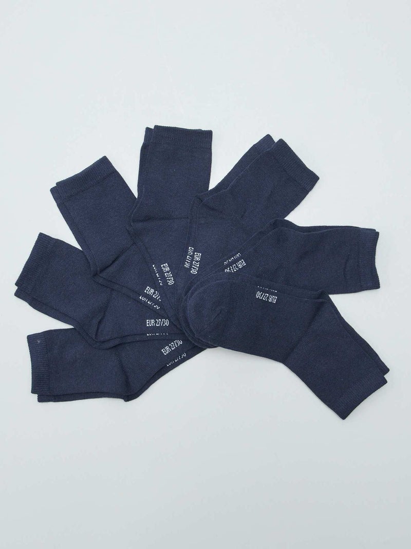 Set di 7 paia di calzini Blu navy - Kiabi