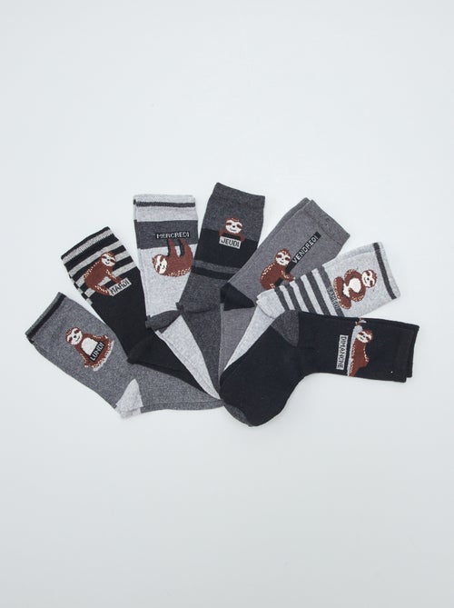 Set di 7 paia di calzini con stampa 'paresseux' - Kiabi