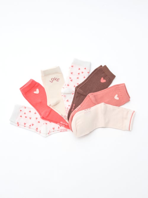 Set di 7 paia di calzini media lunghezza - Kiabi