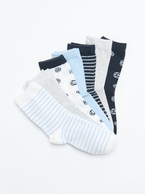 Set di 7 paia di calzini stampati - Kiabi Set di 7 paia di calzini stampati - Kiabi