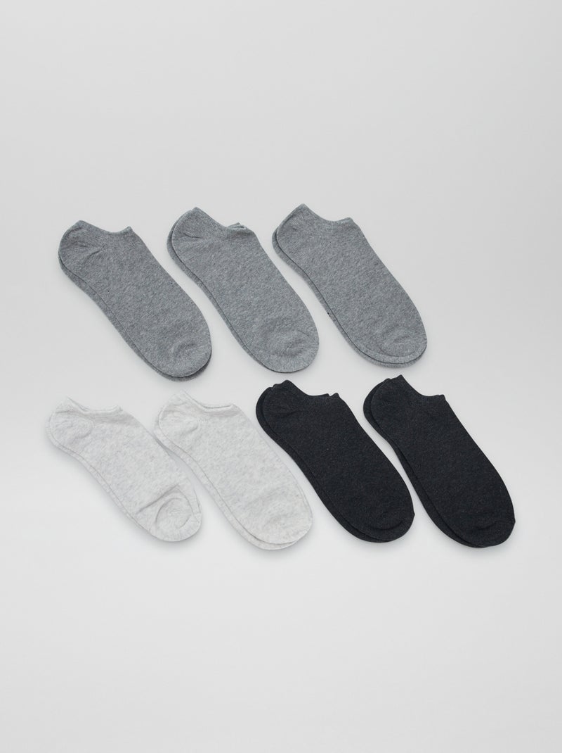 Set di 7 paia di fantasmini grigio - Kiabi