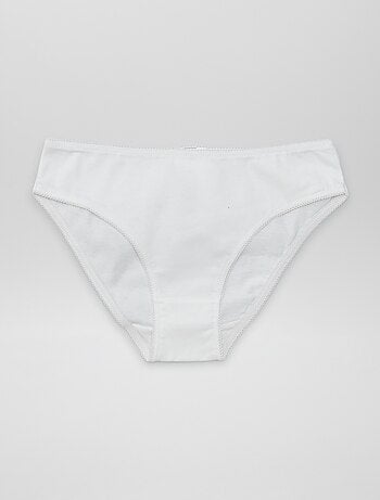 Set di 7 slip a tinta unita