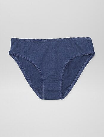 Set di 7 slip a tinta unita