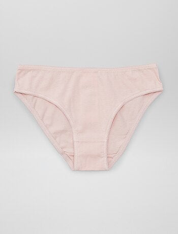 Set di 7 slip a tinta unita