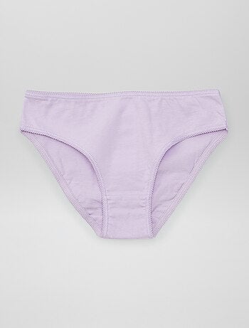 Set di 7 slip a tinta unita