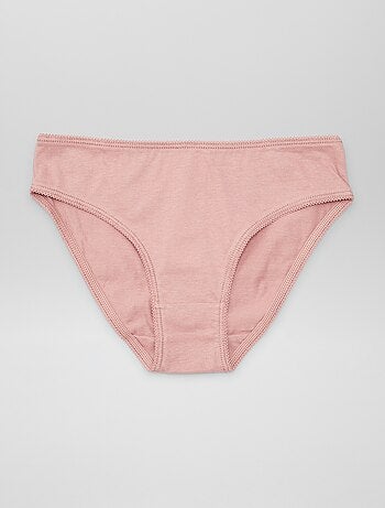 Set di 7 slip a tinta unita