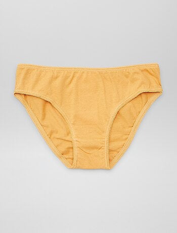 Set di 7 slip a tinta unita