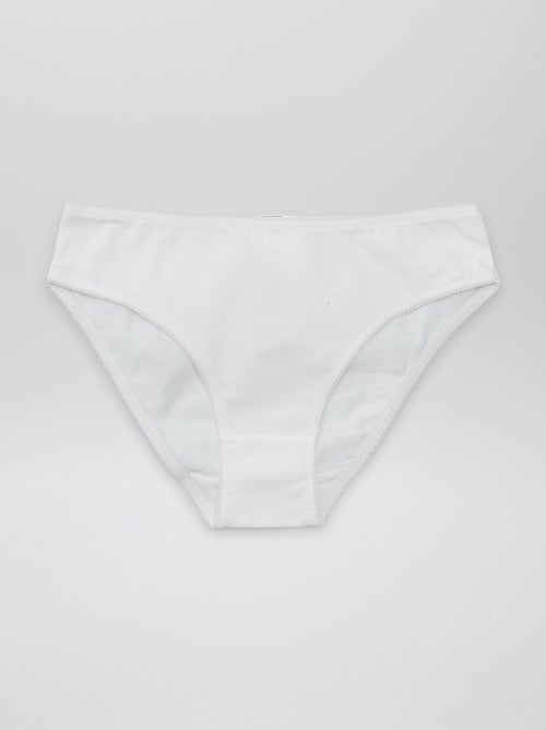 Set di 7 slip a tinta unita - Kiabi