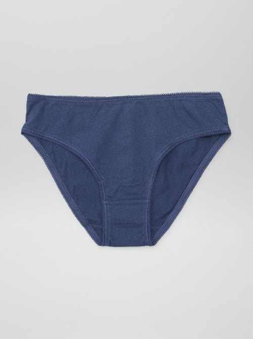 Set di 7 slip a tinta unita - Kiabi