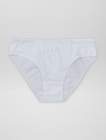 Set di 7 slip a tinta unita