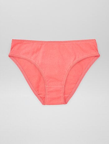 Set di 7 slip a tinta unita