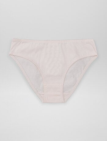 Set di 7 slip a tinta unita