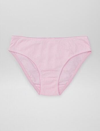 Set di 7 slip a tinta unita