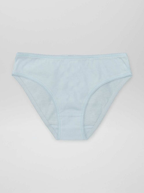 Set di 7 slip a tinta unita - Kiabi