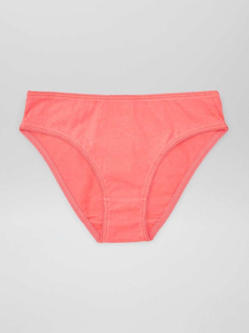 Set di 7 slip a tinta unita - Kiabi