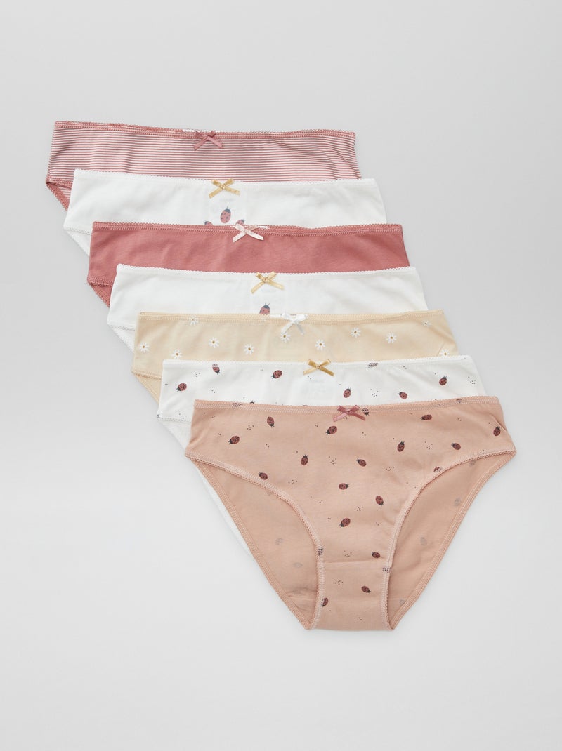 Set di 7 slip BEIGE - Kiabi