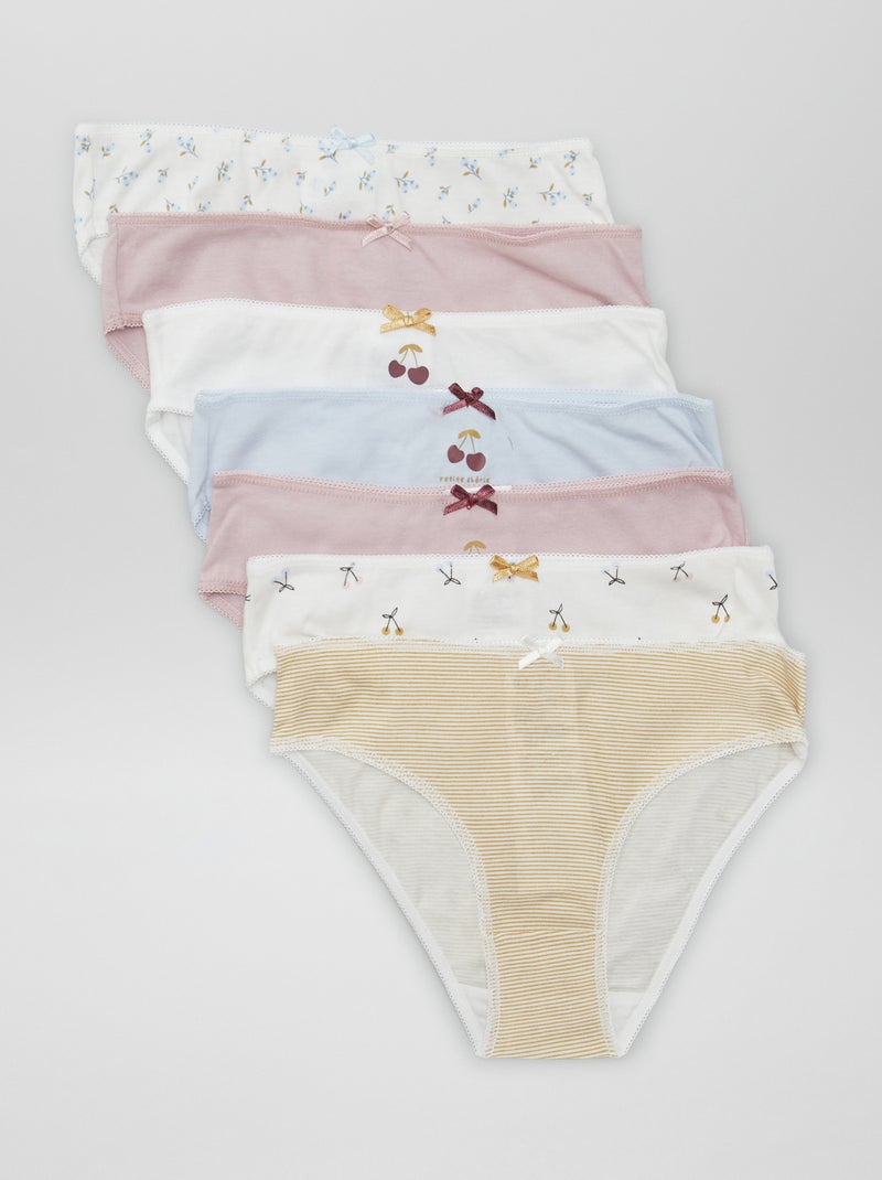 Set di 7 slip BIANCO - Kiabi