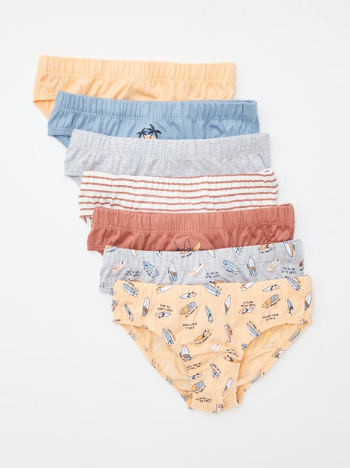 Set di 7 slip con stampe - Kiabi