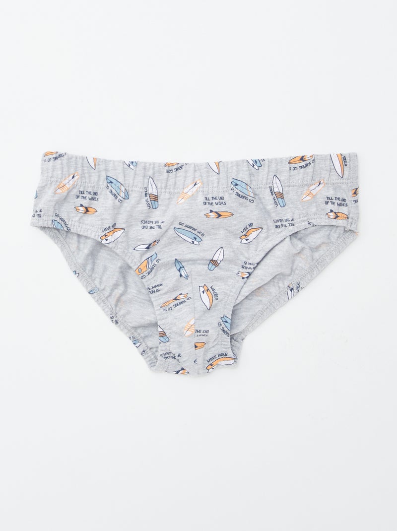 Set di 7 slip con stampe ARANCIONE - Kiabi